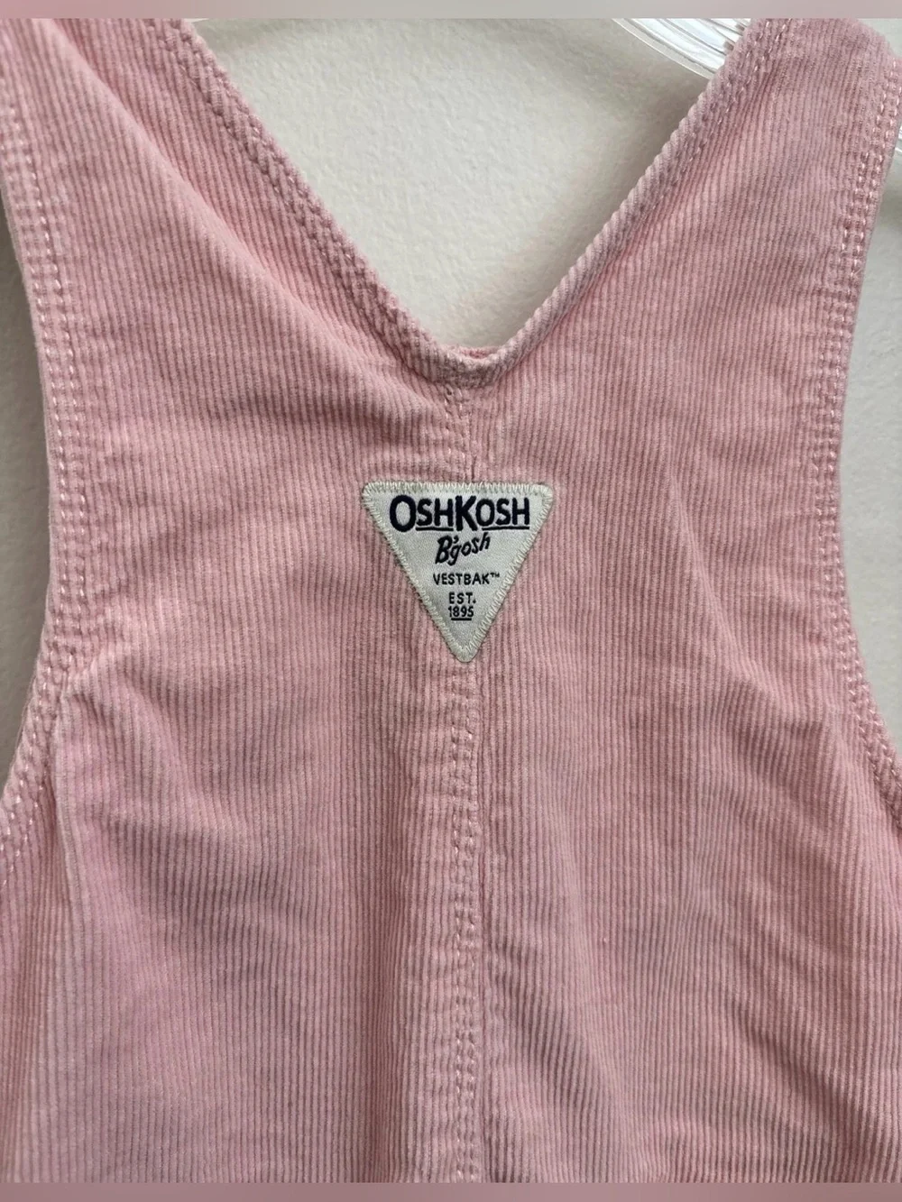 OshKosh B'gosh Blush Pink Corduroy Overalls